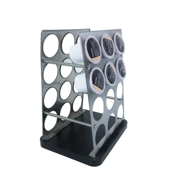 Stainless Steel Swivel Carousel K-Cup Coffee Holder - Picture 3 of 3